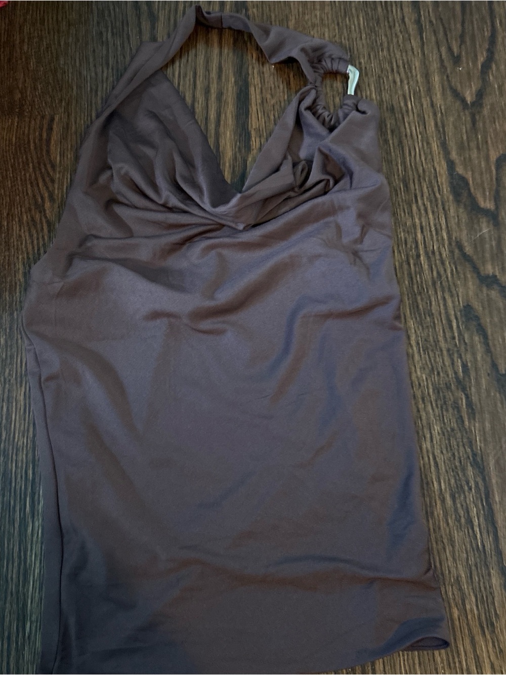 Discovery Brown Halter Crop Top